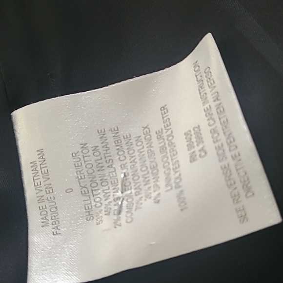 Theory Open Front Lanei Fritella Textured Blazer in black Size 0 - Picture 9 of 10